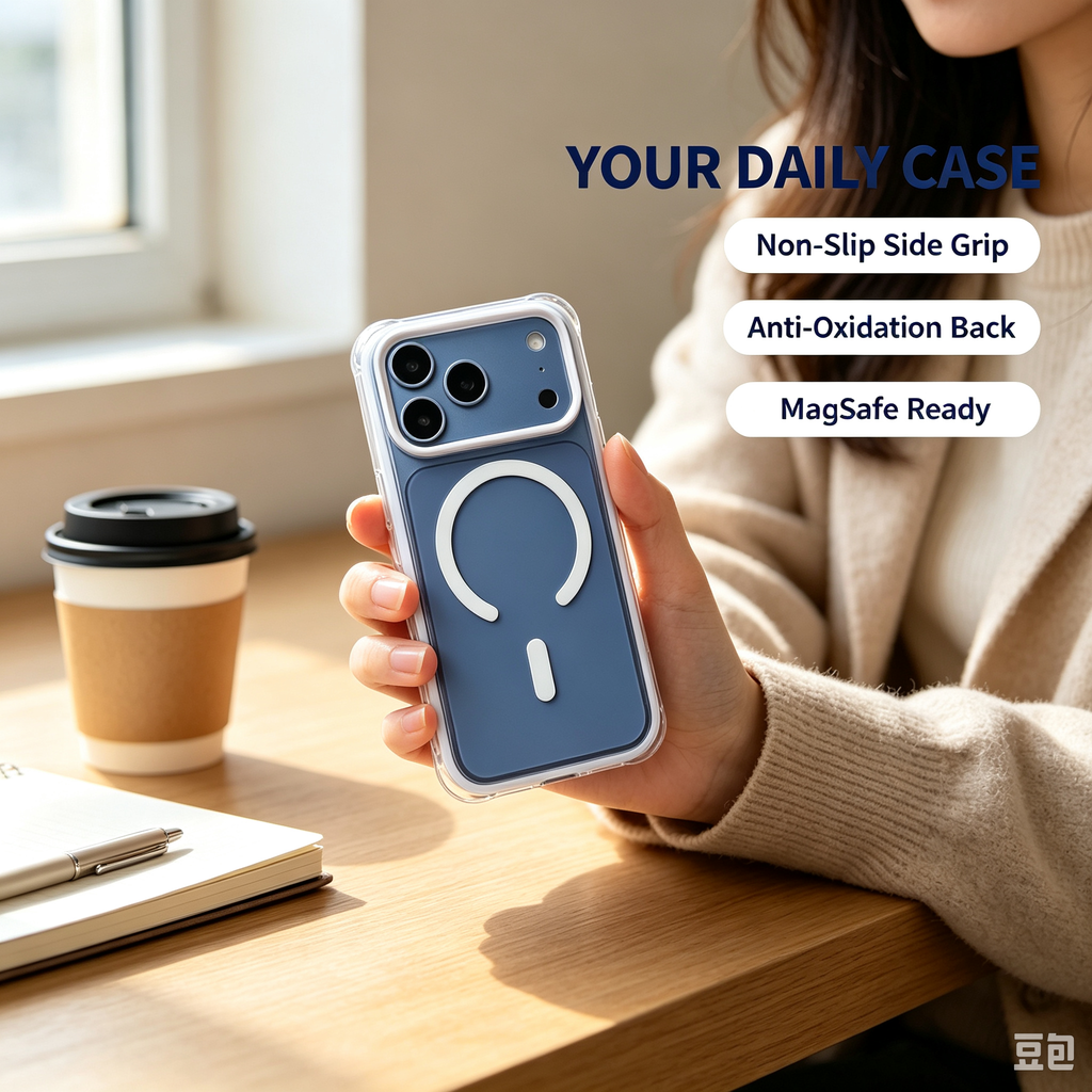 Jencakoo MagSafe Case for iPhone 17 Pro & 18 Pro – Anti-Yellowing, Air Cushion Shockproof Protection