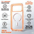 Jencakoo MagSafe Case for iPhone 17 Pro & 18 Pro – Anti-Yellowing, Air Cushion Shockproof Protection