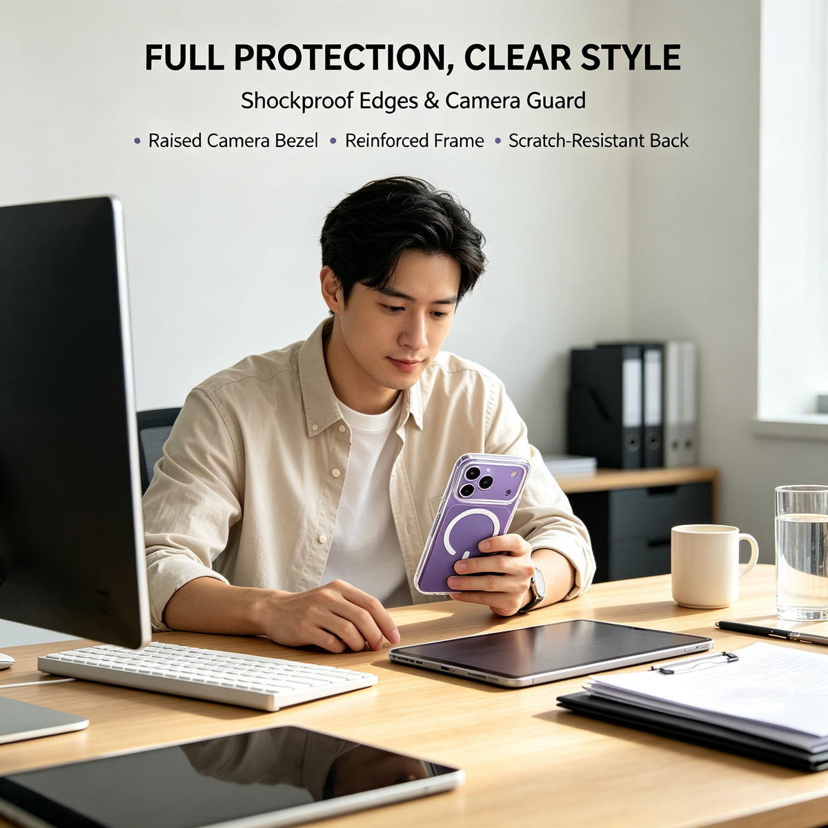 Jencakoo Clear Magnetic Case for iPhone 17 Pro Max & 18 Pro Max – Anti-Yellowing, MagSafe Compatible